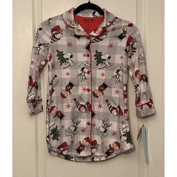 Peanuts Other - New Peanuts Girls Nightshirt Snoopy Christmas Charlie Brown‎ Xmas - Small